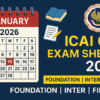 ICAI CA January 2026 Exam Schedule: Complete Guide to Foundation, Inter & Final Exam Dates
