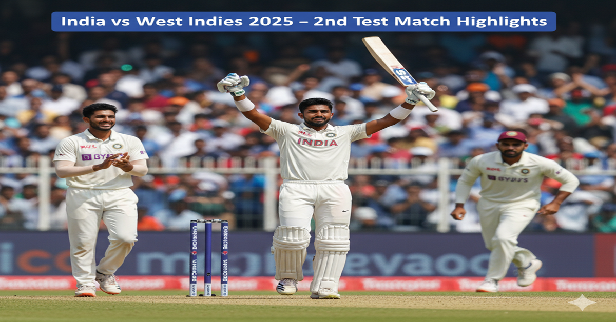 India vs West Indies 2025: Yashasvi Jaiswal’s Spectacular Century Leads India’s Complete Dominance in Test Series