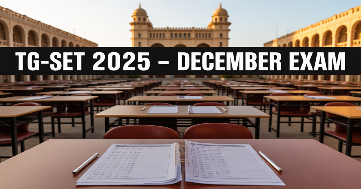 TG-SET 2025 Notification Released: Osmania University to Conduct Telangana State Eligibility Test in December
