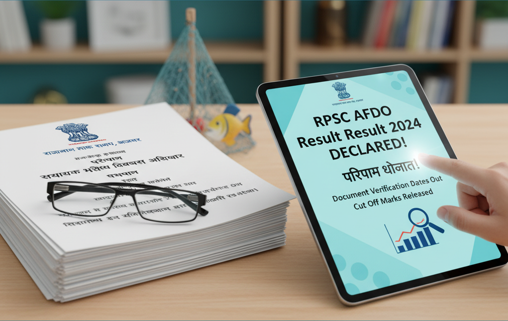 RPSC Assistant Fisheries Development Officer Result 2024: AFDO Provisional List Released with Document Verification Details