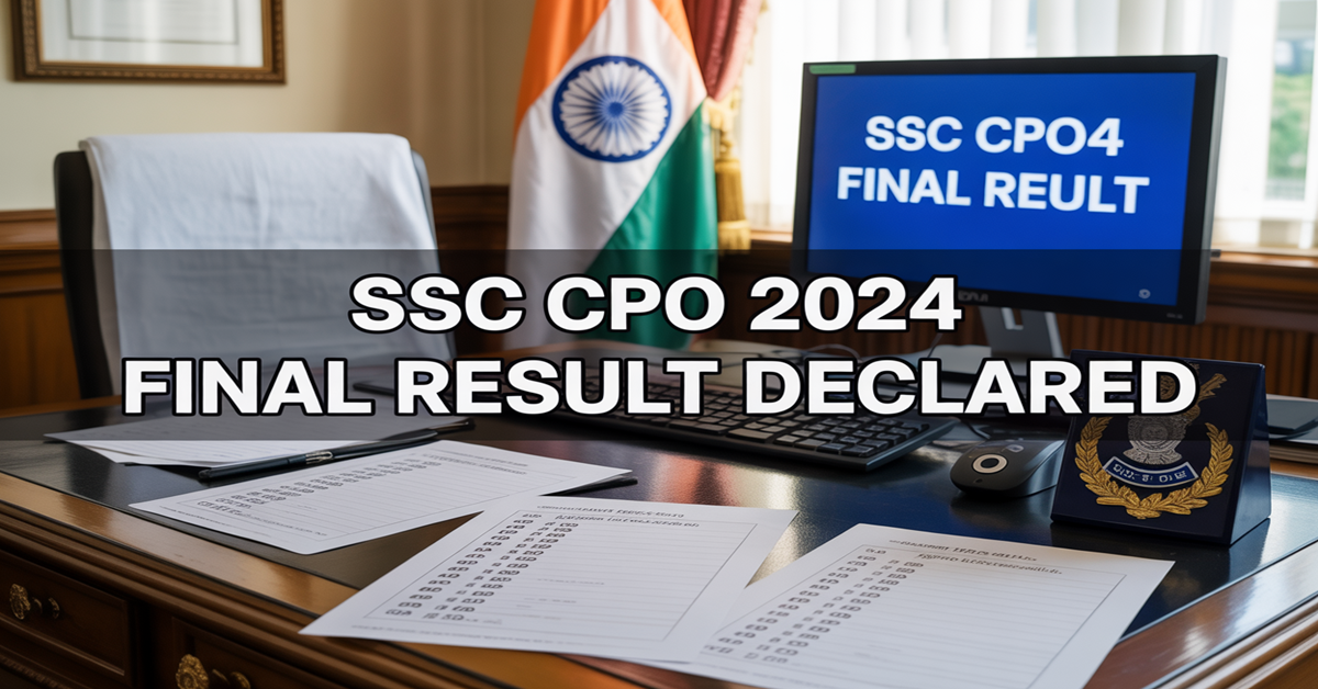 Recruitment of Sub-Inspector in Delhi Police and CAPFs Examination, 2024: Declaration of Final Result