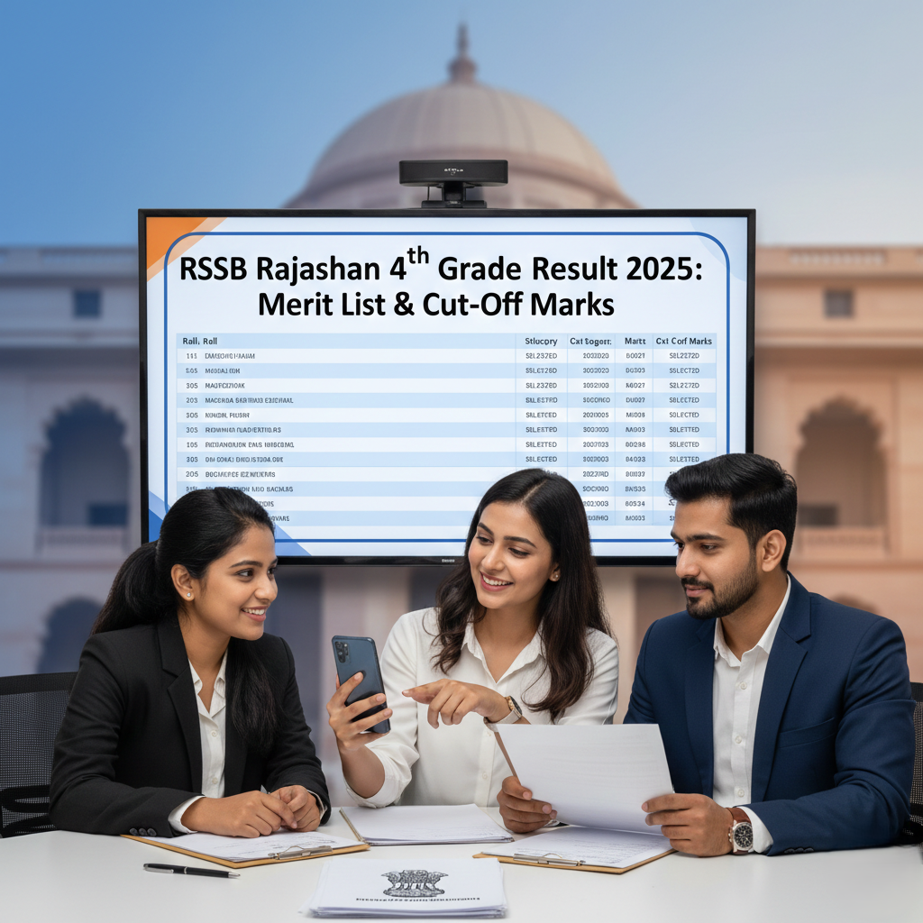 RSSB Rajasthan 4th Grade Result 2025: Check Your Merit List and Cut-Off Marks