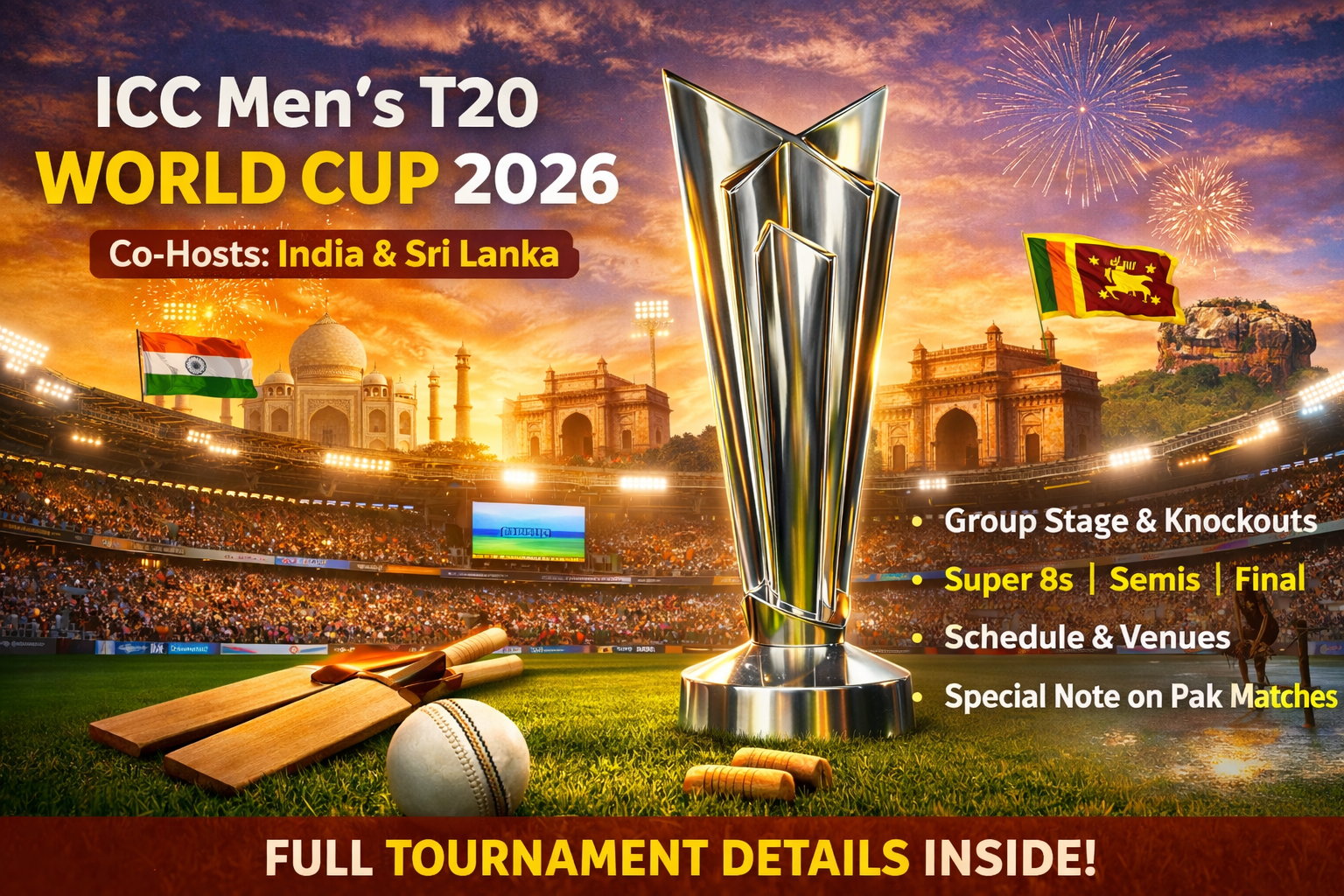 T20 World Cup 2026: Complete Schedule, Fixtures, and Everything You Need to Know About the ICC Men’s T20 World Cup